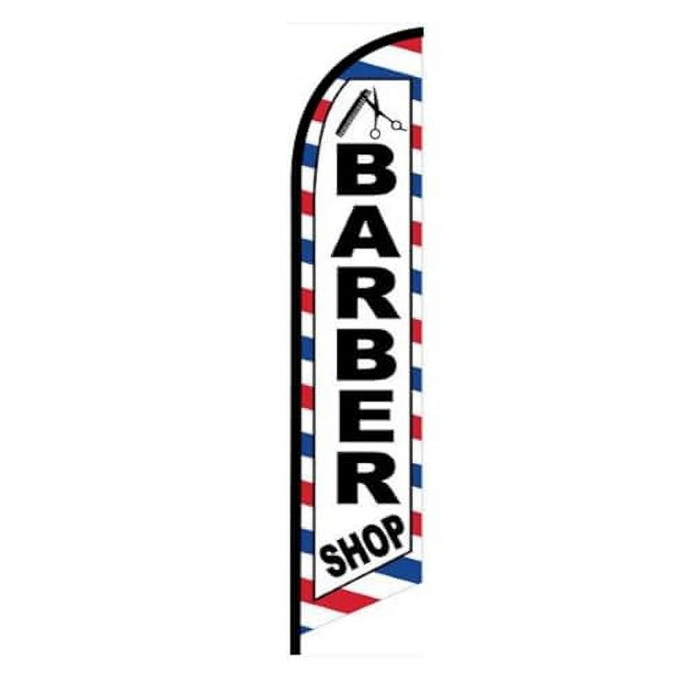 Federfahne Für Nagelstudio – Werbebanner 3,6 M, Mit Mast & Erdspieß, Rosé, Für Salon, Geschäft, Werbung