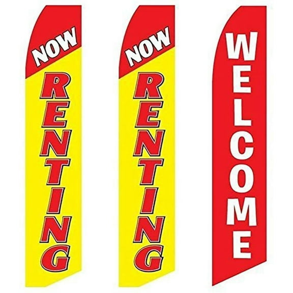 3 Swooper Flags Now Renting Advertising Apartments For Rent