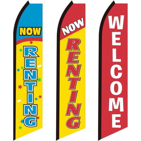 3 Swooper Flags Now Renting Advertising Apartments For Rent