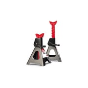 Hyper Tough 3 Ton Steel Ratcheting Jack Stands, Black, 1 Pair