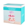 thumbnail image 1 of Way To Celebrate 3-Tier Dessert & Cupcake Stand, 10.2 x 10.2 x 12.6 Inch, White Plastic, 1 of 7