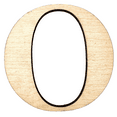 thumbnail image 1 of 3" Tall Birch Letter O | 1/4" Thick Birch Plywood| Krafty Supply Letters | Times | Wooden Letter, 1 of 3