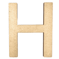 thumbnail image 1 of 3" Tall MDF Letter H | 1/8" Thick | Krafty Supply Letters | Arial | Wooden Letter, 1 of 4