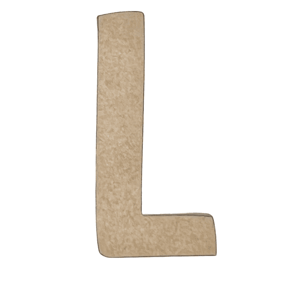 3" Tall MDF Wood Letter L | 1/8" Thick | Wood Craft Letters | American Font