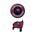 thumbnail image 1 of 3" Tampa Bay Buccaneers Embroidered Iron-on Patch Set of 2, 1 of 3