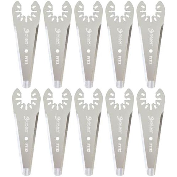 3" Tapered Oscillating Caulking , Multitool Scraper for Caulk Adhesive Sealant Removal (10-Pack)