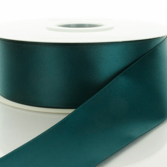 3" Teal Double Faced Satin Ribbon 3 Yards