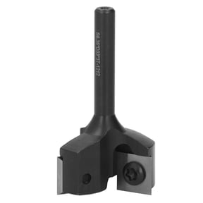 3-Teeth Spoilboard Router Bit Detachable Carbide Insert Cutter 1/4 In Shank S6.35xD33xH54-3T Woodworking Tool