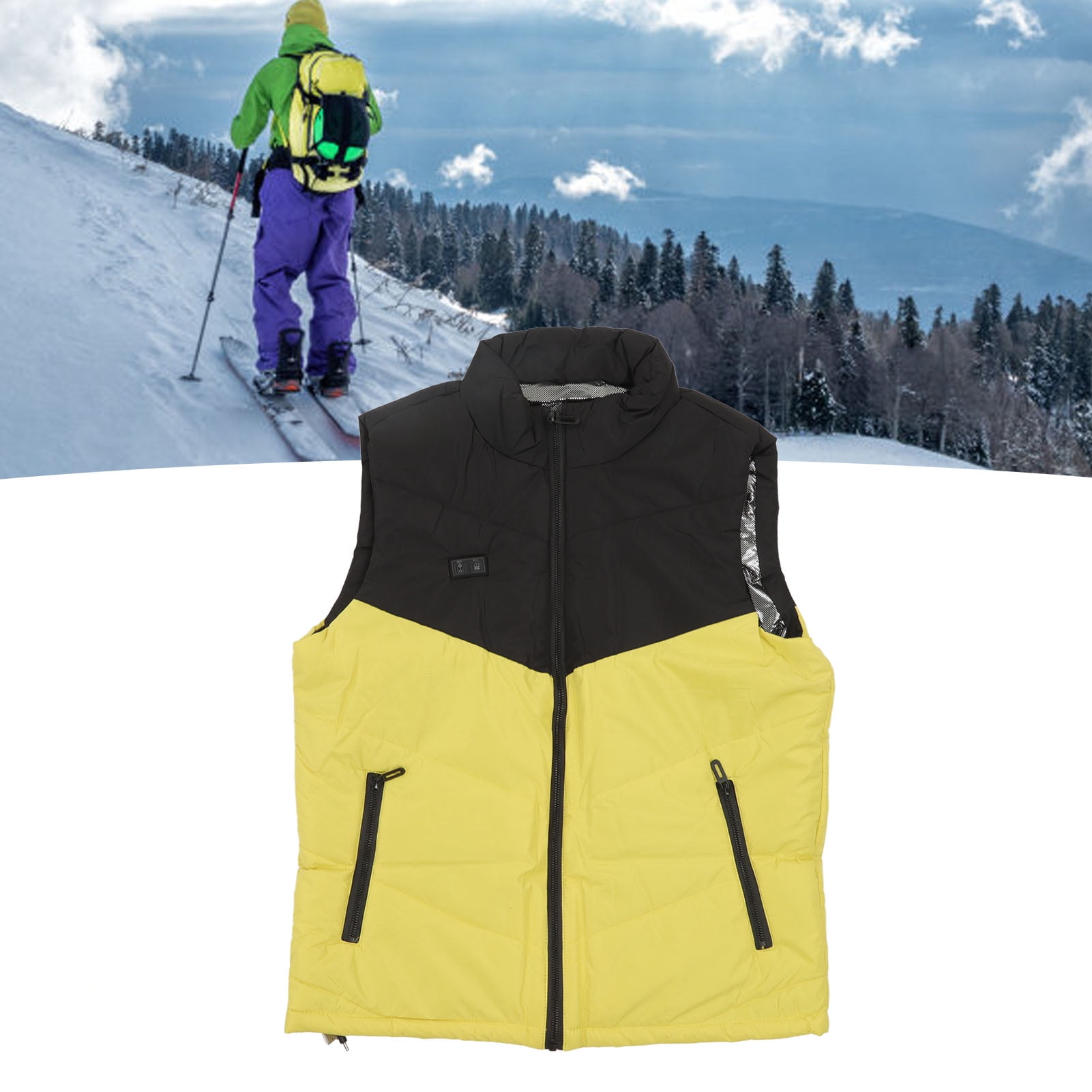 3 Temperature Control Heated Jacket With Size,Heated Vest Eleven Heating Zones 3 Changeable