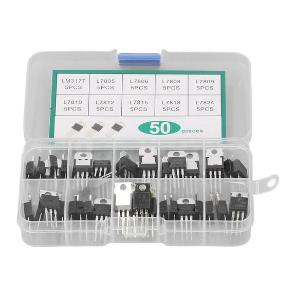 3,Terminal Transistor Kit , TO,220 Assortment W/ Storage Box, DIY Vehicle Use