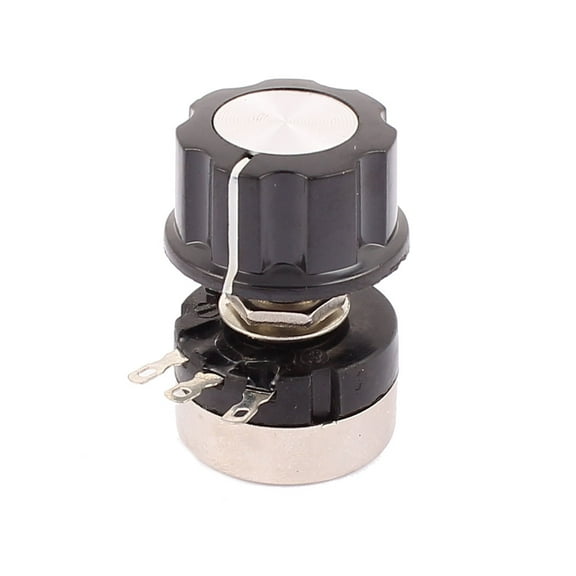 3 Terminals B104 Rotary Wirewound Potentiometer 100K Ohm Adjustable Resistance