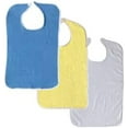 thumbnail image 1 of 3 Terry Adult Bib with Hook and Loop Closure (Royal, Yellow, White), 1 of 1