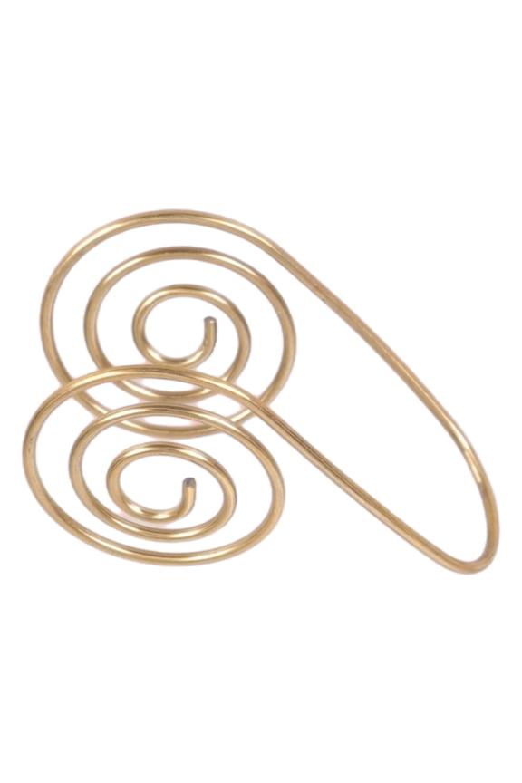 3. Thick Wire Copper Helical Cuff Handmade Adjustable Jewelry for Mindfulness Energy Grounding