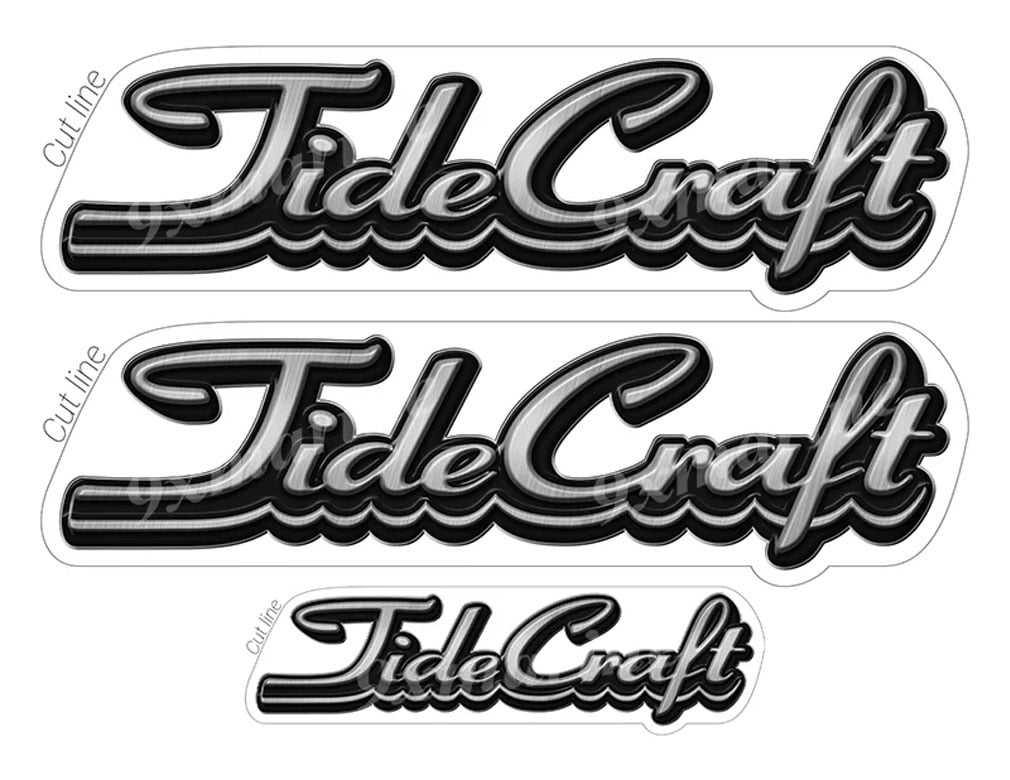 3 Tide Craft Stickers "3D Vinyl Replica" of original