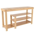 thumbnail image 1 of Lavish Home 3-Tier Bamboo Shoe Storage Bench, 1 of 1