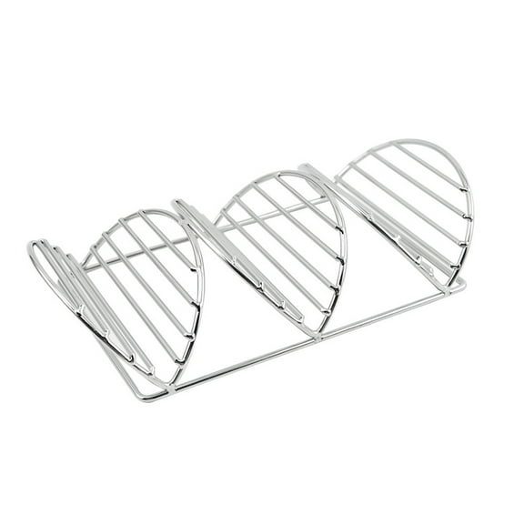 3 Tier 304 Stainless Steel Pancake Taco Holder Stand V-Shaped Food Rack 8.66X4.72Inch