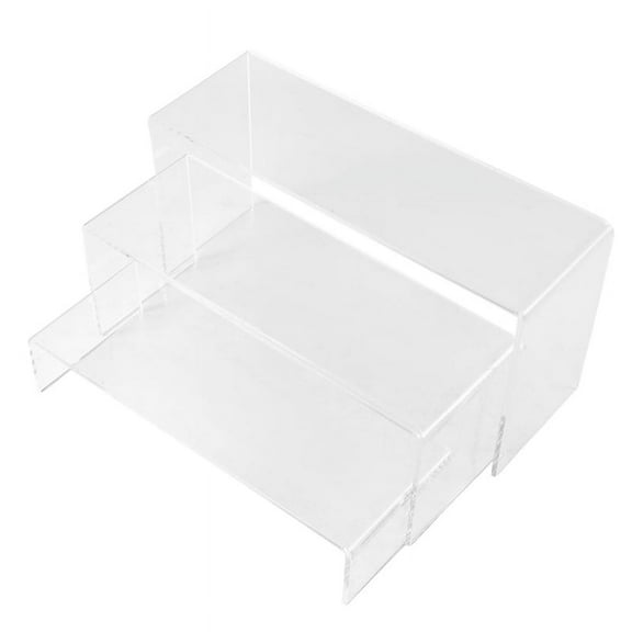 3 Tier Acrylic Clear Display Stand Riser Showcase Jewellery Cosmetics Makeup Collection Display Storage Rack Organiser Holder