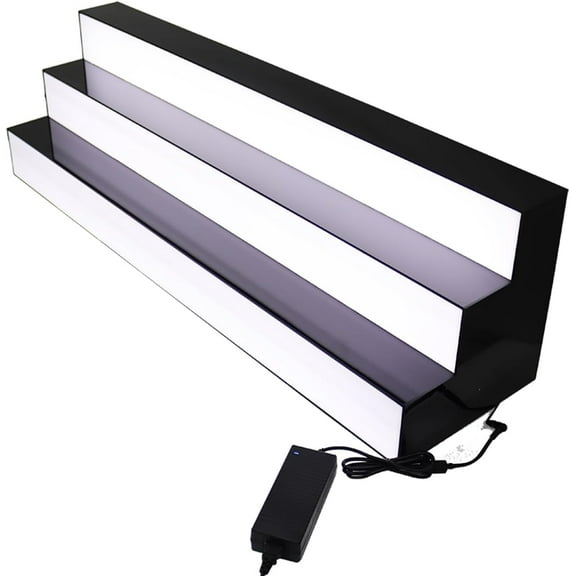 3 Tier Acrylic Material Wine Bottle Display Shelf Wine Bottle Display with LED Lighted