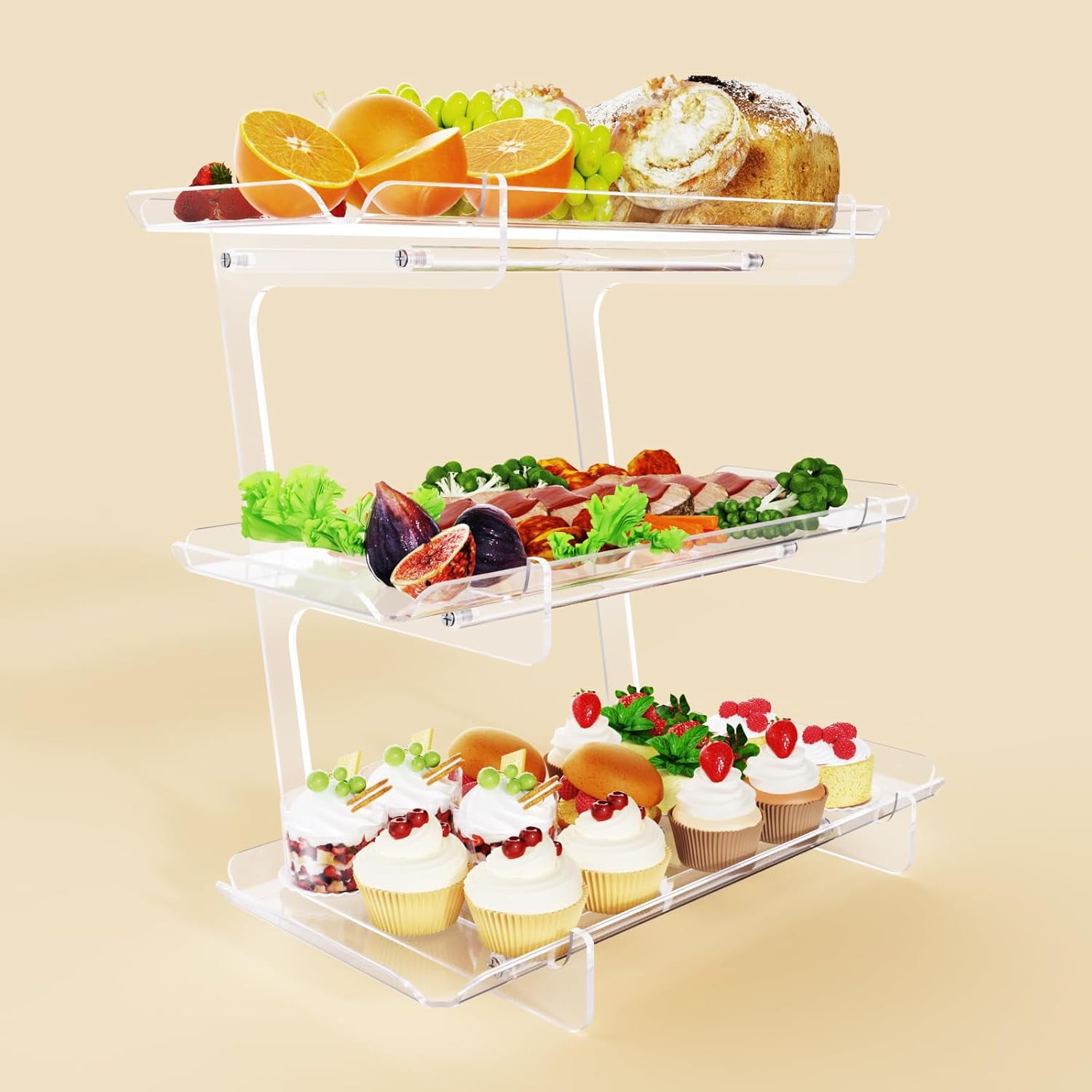 Tier Acrylic Serving Tray, x Dessert Table Display