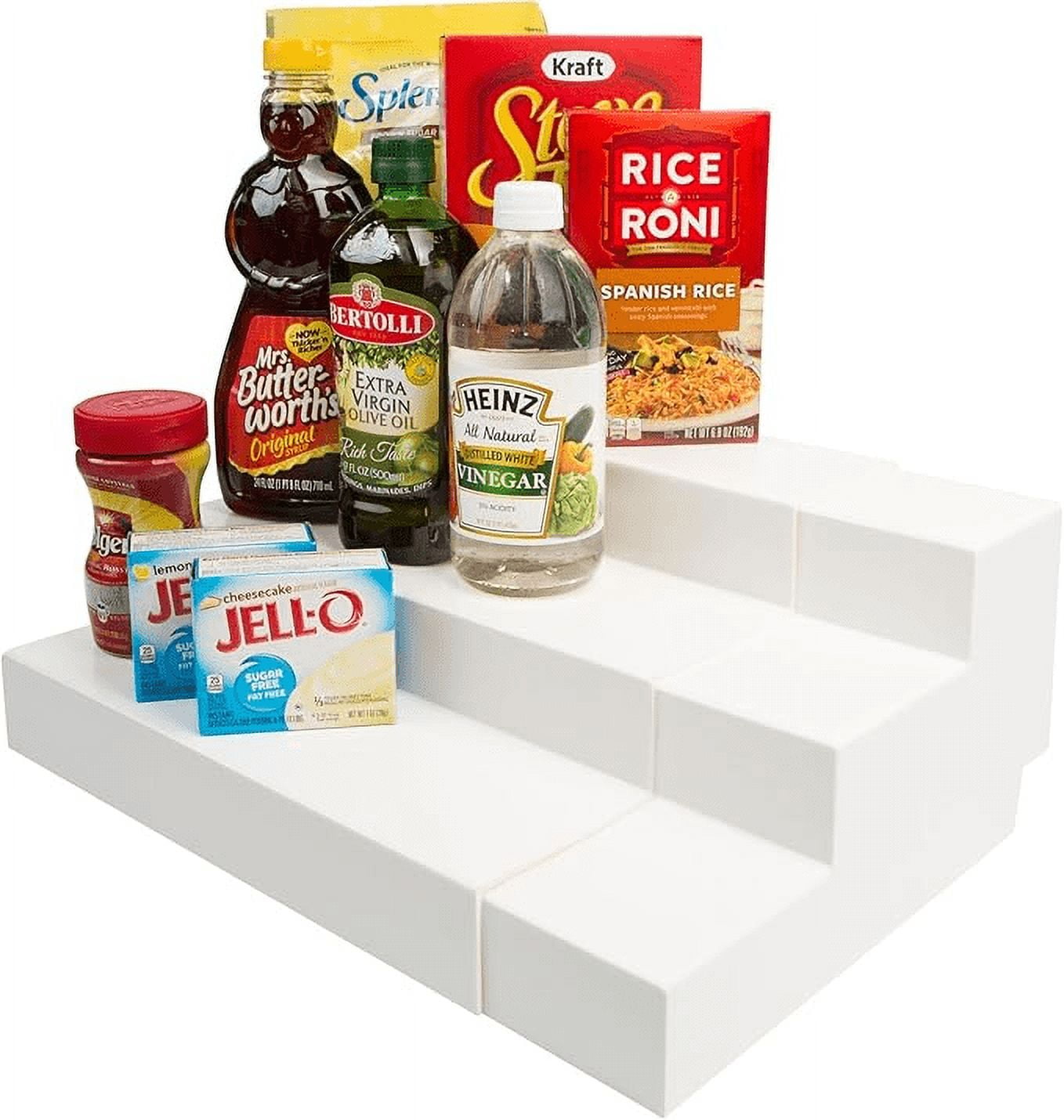 3 Tier Adjustable Canned Goods Shelves for Kitchen Cabinet and Pantry Organization, Expand A Shelf - Walmart.com