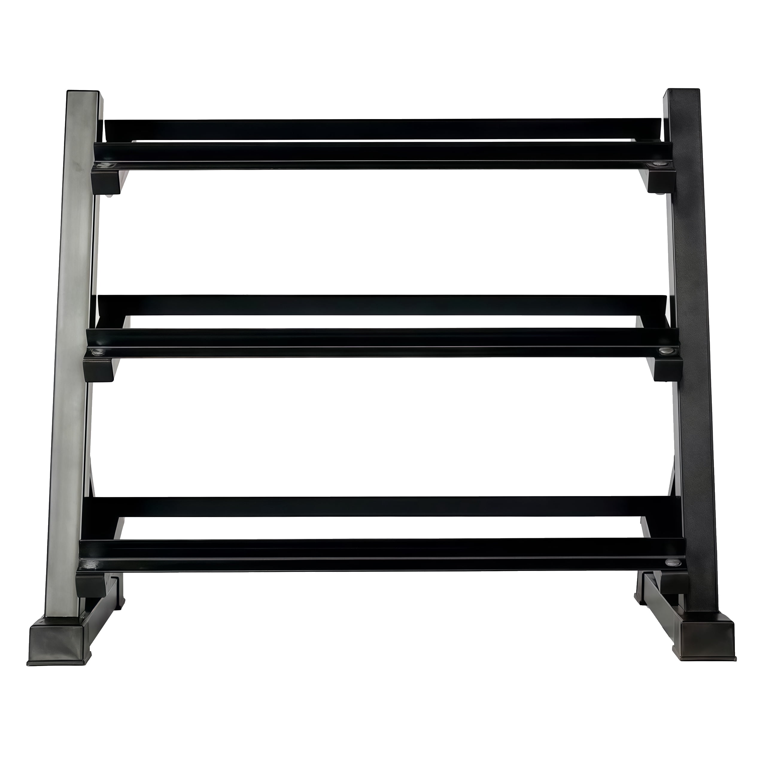 3-Tier Adjustable Dumbbell Weight Rack, Heavy Duty Steel Stand Only for Home Gym, Black