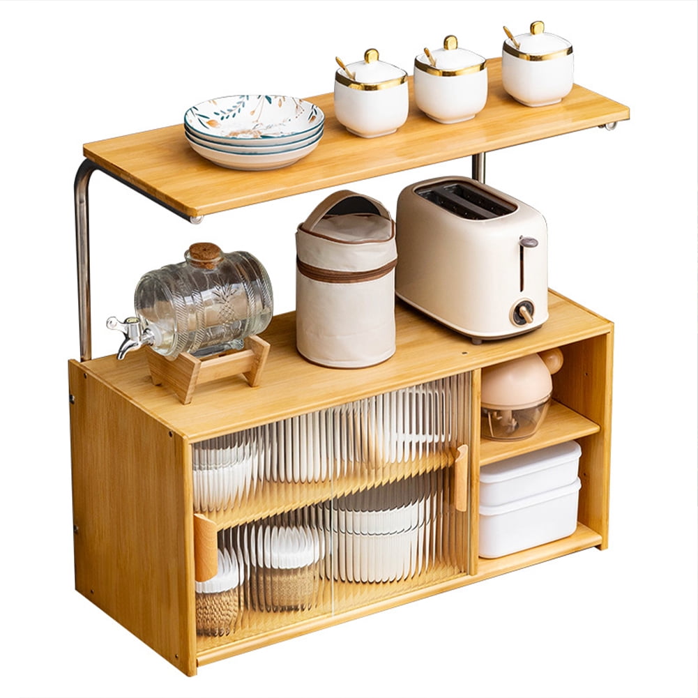 Image result for 3-Tier Bamboo Kitchen Baker's Rack,Microwave Oven Stand Kitchen Storage ...