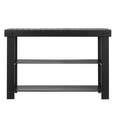 thumbnail image 1 of 3 Tier Bamboo Shoe Rack Bench Entryway Storage Organizer 286 lbs Capacity 27.6 x 11.3 x 17.8 Inches for Hallway Living Room Bedroom Black, 1 of 6