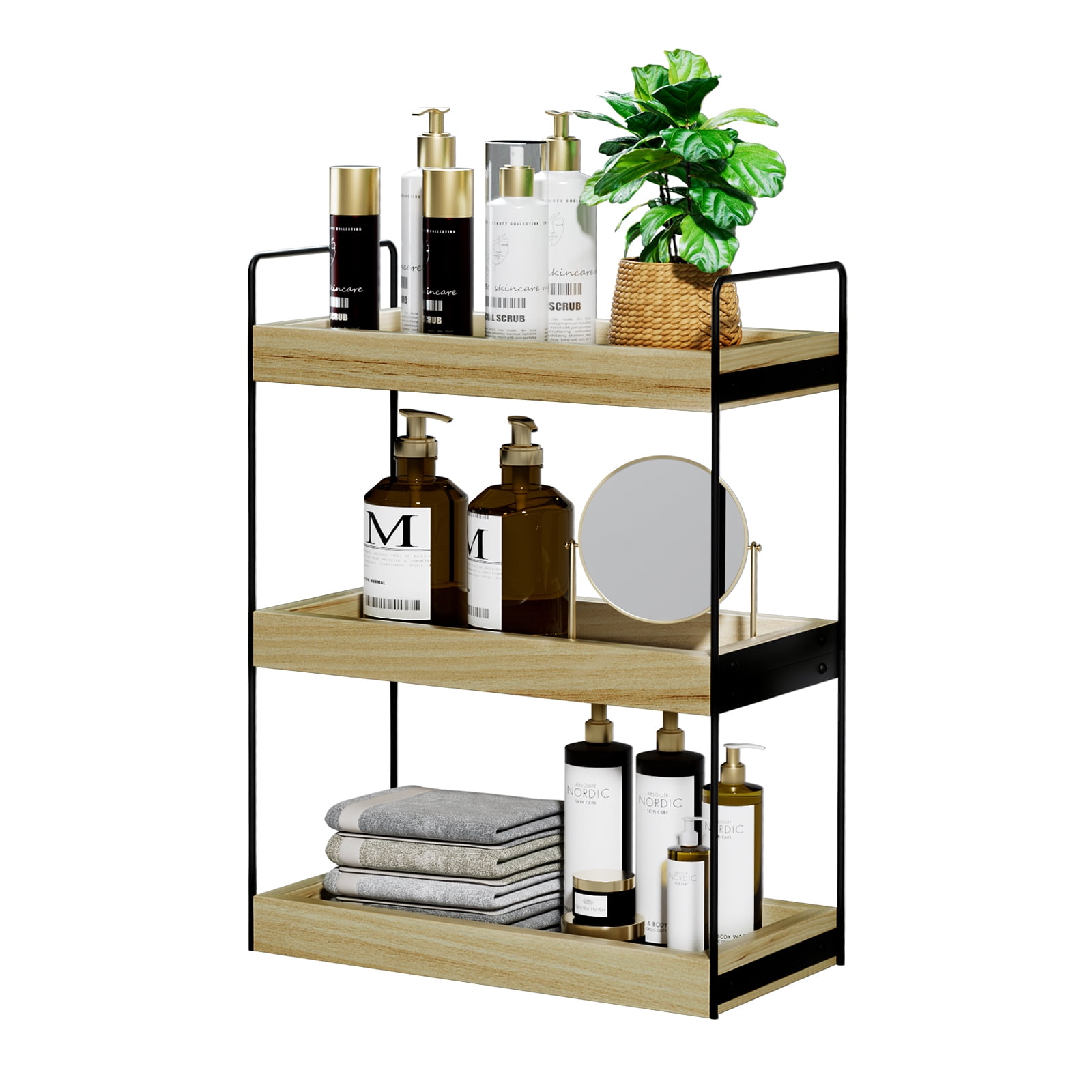 3 Tier Bathroom Counter Organizer, Countertop Bathroom Organizer and