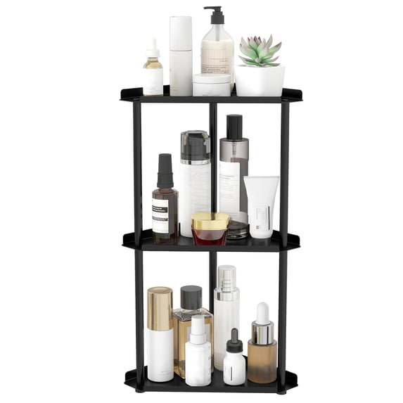 3 Tier Bathroom Counter Organizer, Vanity Organizer Corner Shelf, Skincare