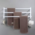 thumbnail image 1 of 3 Tier Bathroom Towel Rack Aluminum Bathroom Towel Rack Wall Mounted Towel Rack (White, 30cm), 1 of 4