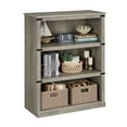 thumbnail image 1 of 3 Tier Bookcase, 40" Low Bookcase with Storage Open Display Bookshelves, Wooden Book Shelves Home Decor Furniture for Home Office, Grey(40.0" H x 31.5" W x 12.2 D), 1 of 7