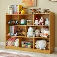 thumbnail image 1 of 3-Tier Bookshelf, 8-Section Wooden Bookcase, Storage Organizer with Anti-Tilt Device, Modern Storage Display Cabinet for Living Room, Classroom, Kid’s Room (White), 1 of 6