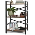 thumbnail image 1 of Elemore Home 3 Tier Bookshelf, Industrial Small Bookcase Storage Organizer for Living Room, Bedroom, 1 of 7