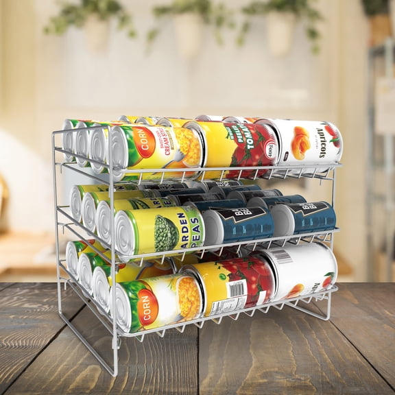 3-Tier Can Dispenser-Organizer Holds 36 Standard Jars, Food or Soda Cans by Lavish Home