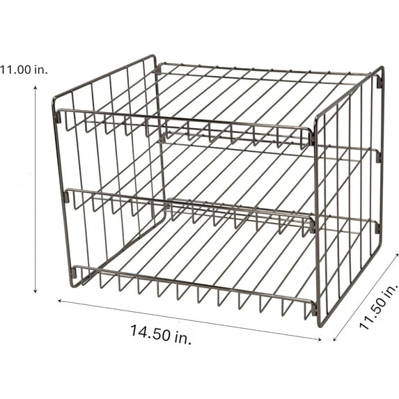 3 Tier Can Organizer | Canned Food Storage Rack | Space Saving Kitchen Cabinet Organizer