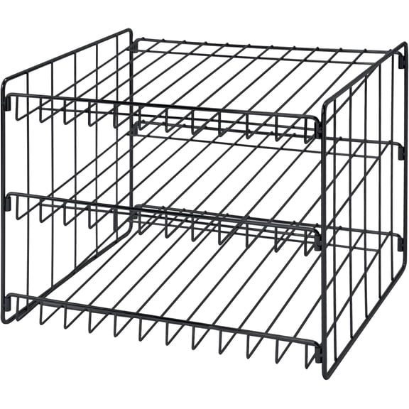 Freestanding Design | Holds 36 Cans | Chrome Steel Canned Food Storage Rack | 3 Tier Can Organizer | Space-Saving Pantry & Cabinet Storage Solution | Easy Access to Canned Goods