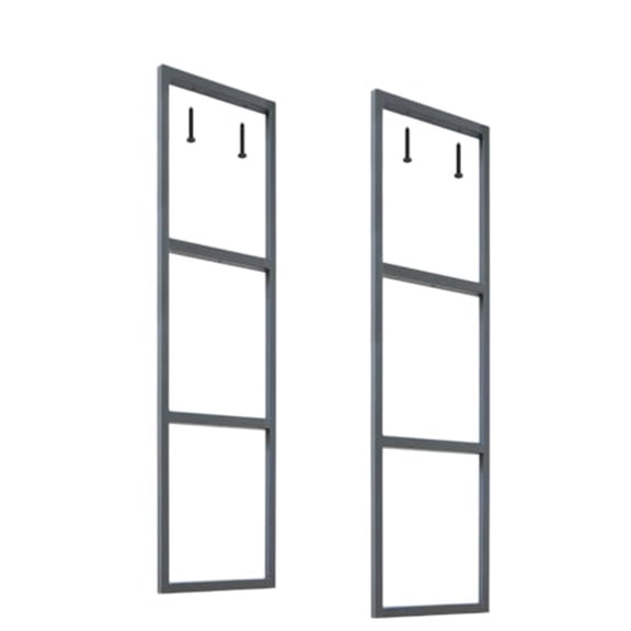 3-Tier Ceiling Mount Shelf BracketsIndustrial Rustic Black Storage Hanging Pipe Shelf Max Load 100lbs No Wooden Plank