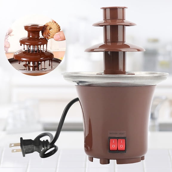 3 Tier Chocolate Fountain Machine, Chocolate Fondue Fountain Melter, Electric Chocolate Waterfall Dessert Maker with Continuous Heating and Smooth Flow for Party Wedding Family Gathering Buffet Table