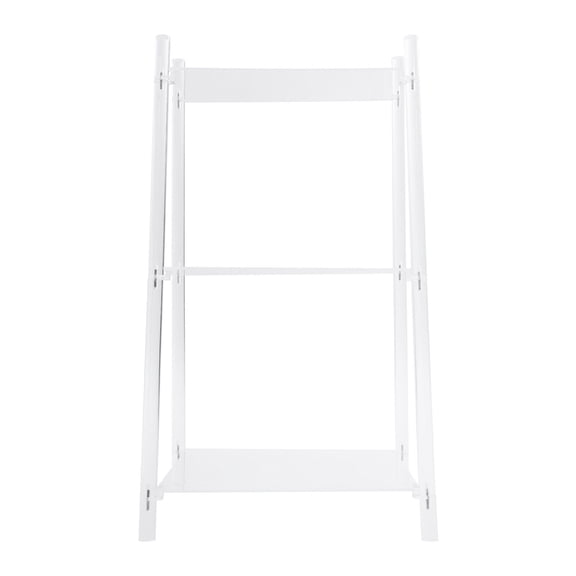 3-Tier Clear Acrylic Bookshelf - Modern 32" Ladder Shelf for Living Room/Office, 11lbs Capacity per Shelf