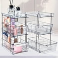 3 Tier Clear Bathroom Organizer, Stackable Storage Container, Vanity ...