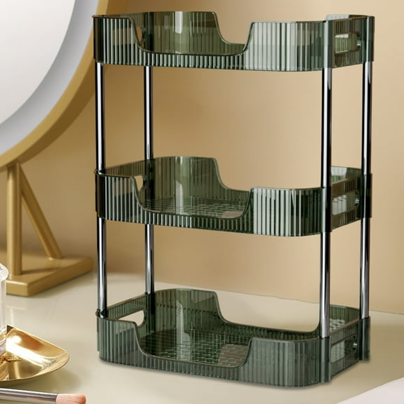 3 Tier Clear Plastic Organizer with Detachable Trays, Large Capacity Bathroom Counter Storage for Makeup, Perfumes, Skin Care Products