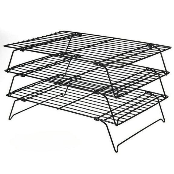 3 Tier Cooling Rack, Stackable Baking Rack Shelf, Kitchen Cookie Cooling Rack Baking Supplies for Bread Cake Biscuits and More