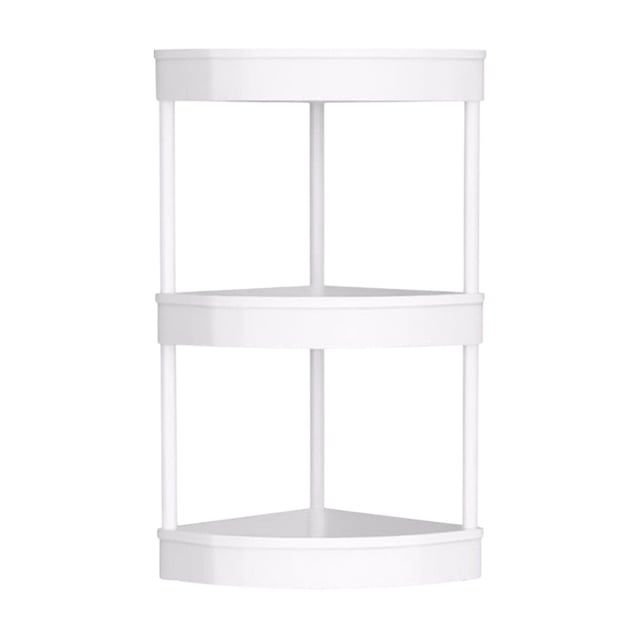 3-Tier Corner Bathroom Organizer Countertop for Storage, Vanity Tray, Plastic Counter Organizer for Kitchen, Bathroom, Dresser