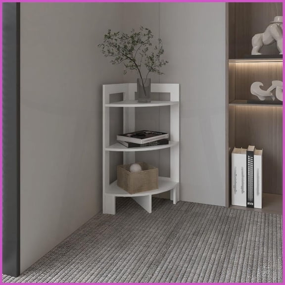 3-Tier Corner Coffee Table with Tray Top - Space-Saving Versatile Design for Small Living Rooms & Bedrooms