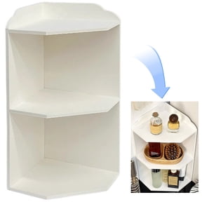 3-Tier Corner Desk Organizer Shelf, Wood Organizer Desk, Desk Top Shelf Stand for Storage