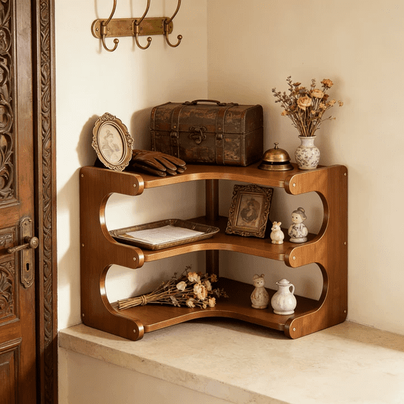 3-Tier Corner Desktop Shelf