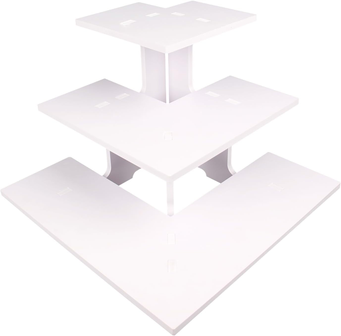 3-Tier Corner Display Stand for Retail, Portable Rack Shelves for ...