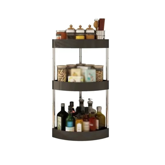 3 Tier Corner Spice Rack Organizer Shelf for Kitchen Bathroom