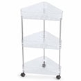 thumbnail image 1 of 3-Tier Corner Triangle Storage Shelf With Wheels, 1 of 3