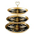 3 Tier Cupcake Holder with Tiered Serving Tray Bee Fruit Plate Jewelry